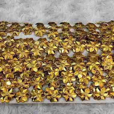 Manik Rantai Plat Gold PER ROLL Gold Bintang