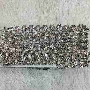 Manik Rantai Plat Gold PER ROLL Silver Bintang