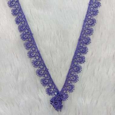 Renda Bordir Lebar 1,5cm METERAN Ungu