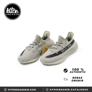 Sepatu ADIDAS YEEZY 350 V2 GRANITE GREY SNEAKER 100% ORIGINAL Size 38.7