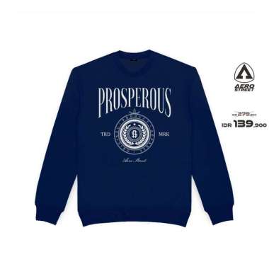 Aerostreet Crewneck Prosperous Navy Man BADAA XXL