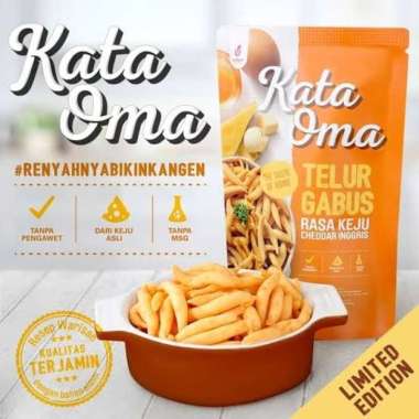 Kata Oma Telur Gabus Rasa Keju Cheddar Inggris 68gr Multivariasi Multicolor