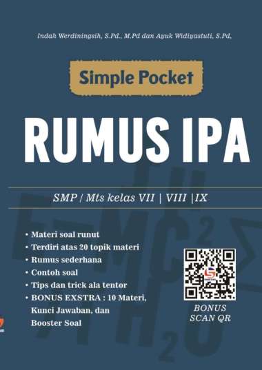 Buku Rumus IPA SMP - Simple Pocket Rumus IPA SMP/MTs Kelas VII, VIII, Multivariasi Multicolor