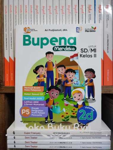 Buku Bupena Merdeka Volume 2D Kelas 2 SD/MI Kurikulum Merdeka Erlangga Multivariasi Multicolor