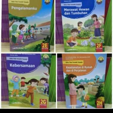 PAKET Buku SD Kelas 2 E F G H Teks Tematik Terpadu Yudhistira Multivariasi Multicolor