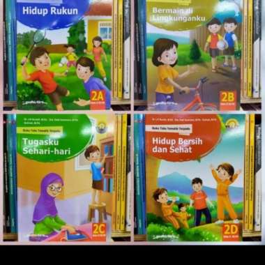 PAKET Buku SD Kelas 2 A B C D Teks tematik Terpadu Yudhistira Multivariasi Multicolor