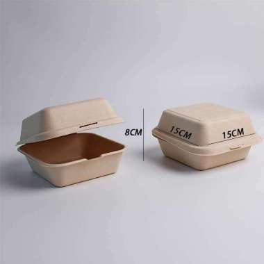10pcs korean bento box 6inch burger box kotak bento cake dessert kue Bentobox Putih