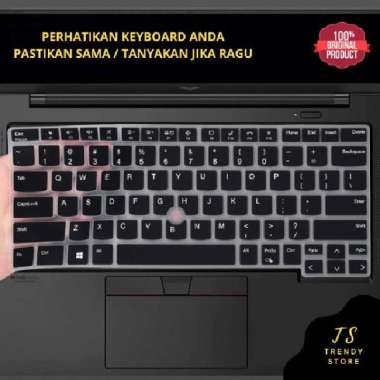 Keyboard Protector Cover Lenovo Thinkpad X14 L14, X1 Carbon, X1 Yoga 14" Inch 2022 Keatas Hitam