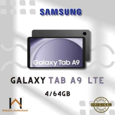 SAMSUNG GALAXY TAB A9 LTE (4G) 4/64GB GARANSI RESMI SEIN TABLET RAM 4/64 GB Graphite