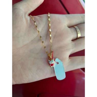 Set Kalung Dan Liontin Anak Motif Hello Kitty Emas Asli Set Perhiasan Kalung Anak Karakter Lucu Kalu