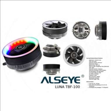Cpu Cooler Rgb ALSEYE TBF-100 RGB - Support Intel & Amd Socket