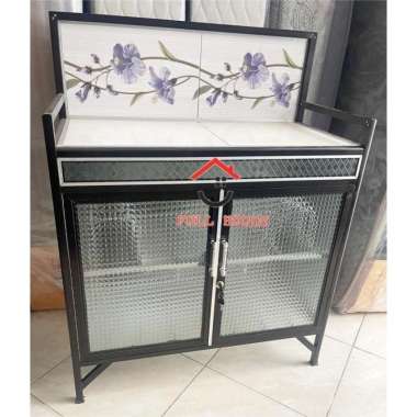 Rak Piring rak kompor Keramik aluminium meja dapur murah Dalam rak pring