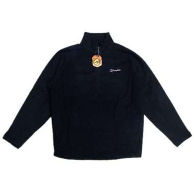 Berghaus Jaket Polar Tebal Pria dan Wanita 1/2 Zip Hitam XL