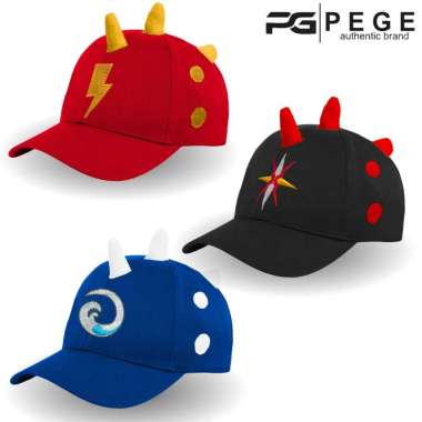 Topi Baseball Anak Karekter PEGE Edric Topi Bordir Anak boboiboy - PGT 805 merah