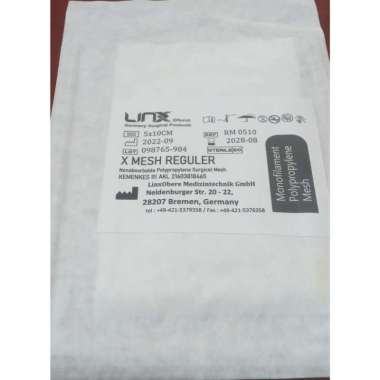 Hernia Mesh - Polypropylene Mesh LINX Ukuran 5 x 10cm Harga Satuan
