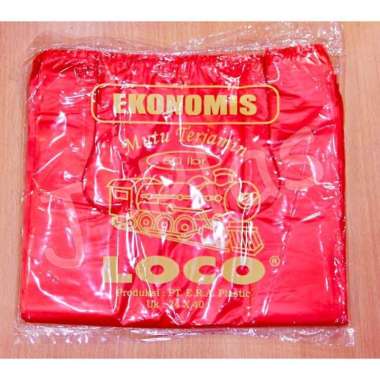 KANTONG PLASTIK LOCO MERAH EKONOMIS 24 " TERMURAH
