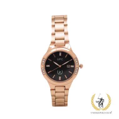 UNITED POLO CLUB Jam Tangan Wanita Stainless Original L-103 Unisex Silver - Black