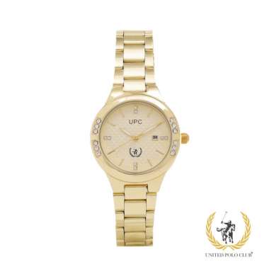 UNITED POLO CLUB Jam Tangan Wanita Stainless Original L-103 Unisex Gold - Gold