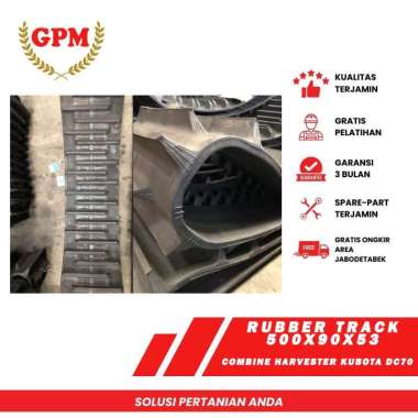 Rubber Track 500X90X53 untuk combine harvester kubota DC70 H60W500X90X53