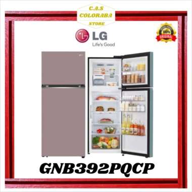 KULKAS LG GNB392PQCP KULKAS MACARON SERIES 2 PINTU INVERTER GN-B392PQCP GNB392 GN-B392 392PQCP (PINK