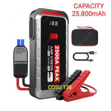 Powerbank Jump Jumper Start Aki Mobil 12V High Quality
