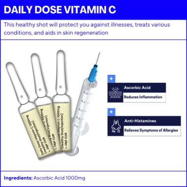 The Drip Club Daily Dose Vitamin C 1000mg (Healthy Shot/Injection)