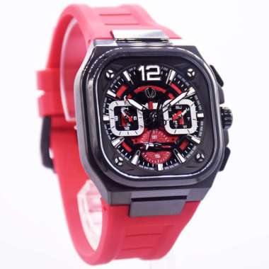 Christ Verra CV 109068G Jam Tangan Kronograf Pria Original Terbaru CV 109068G-36 BLK/RED