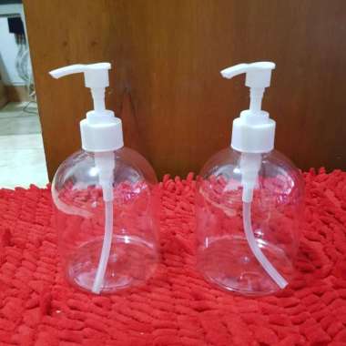 Botol sabun cuci pompa 500 ml/Botol pump bening sabun cair