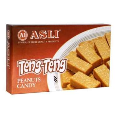 Asli A1 Teng teng kotak / Kacang Tumbuk / Peanut Candy ( 250 gr )
