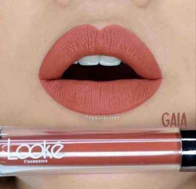 Looke Lip Cream Nasa - GAIA - lipstik matte anti luntur - lipstik matte bagus - Lipstik Warna Coklat