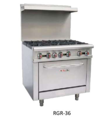 Feu-Ro By Wintech RGR-36 Kompor Gas Range Burner With Oven 6 Burner - Kompor 6 Tungku Dengan Oven Ko