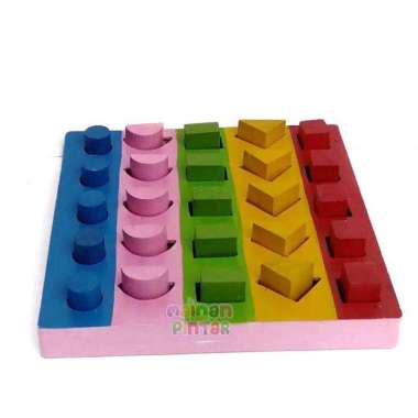 Pasak Geometri - Mainan Edukasi Anak - Mainan Kayu Pintar