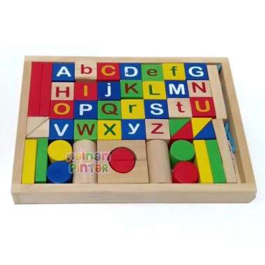 Mainan Edukasi Anak Montessori Dasar / Pengenalan Pembelajaran Awal Ronce Balok Susun