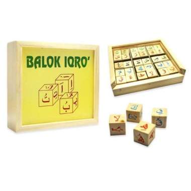 Mainan Edukasi Anak Montessori Dasar / Pengenalan Pembelajaran Awal Balok Iqro