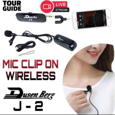 Mic Wireless Clip On Imam Dusenberg J2 Suara Jernih