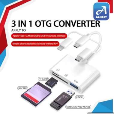 Card Reader USB Type C Micro Lightning Adapter TF SD USB 3.0 Converter