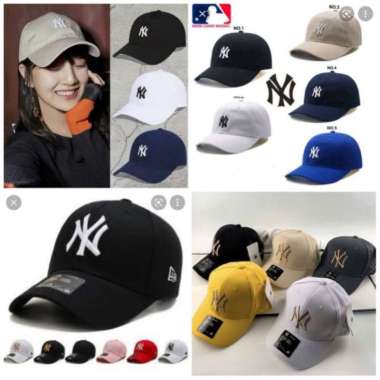 READY 6 WARNA READY WARNA PINKINSTANT TERCEPAT BEST QUALITY BAHAN PREMIUM Topi NY / New York Basebal