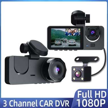 KAMERA MOBIL 3 KAMERA FHD NIGHT VISION LCD 2in DVR DASHCAM Y15 KAMERA + 16GB