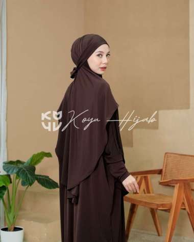 KOYU MECCA BERGO KHIMAR ONLY ( HANYA KHIMAR/BERGO ) DARKCHOCOLATE