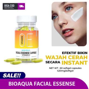 BPOM BIOAQUA SERUM WAJAH VITAMIN E FACIAL ESSENCE MOISTURIZING