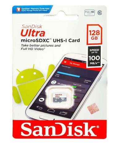 Sandisk Memory card MicroSD / Micro SD 128gb 100mbps original