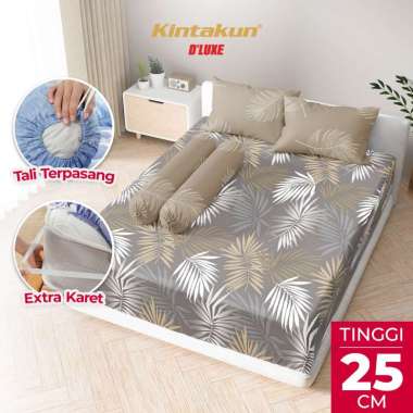 Kintakun DLUXE Sprei Set Fitted Tinggi 25cm NAYLA 160 x 200 / 180 x 200 / 200 x 200 Seprai Queen Kin