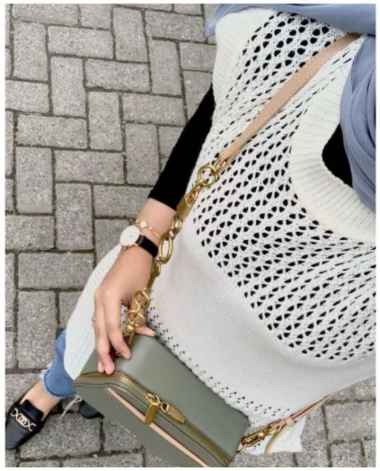 RUBY KNIT TOP OUTHER / TUNIK JARING RAJUT PREMIUM / RUBI TUNIK BELAH SAMPING / ATASAN TUNIK WANITA R