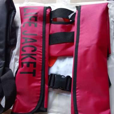 Inflatable Life Jacket Pelampung Automatic Co2 - Life Jacket Otomatis Merah