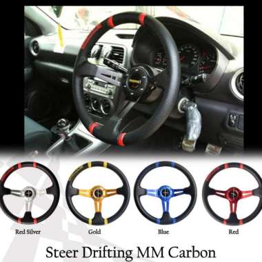 Stir mobil Racing Drifting Carbon 14in Biru