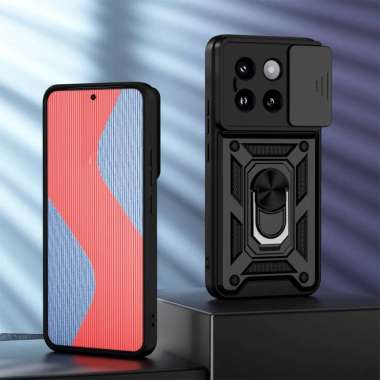CASE XIAOMI 14 CASE RING SLIDE LENS PROTEC HARD CASE XIAOMI 14 HITAM