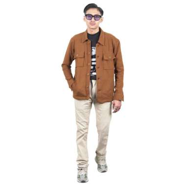 Dobujack Jacket Micro Twill Plain Brown XXL