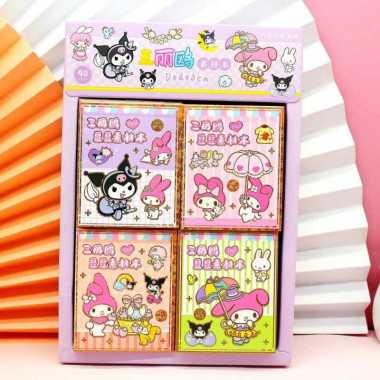 Buku Stiker Sanrio 12 Lembar Full Stiker 7x9cm Kawai Stiker 523-426