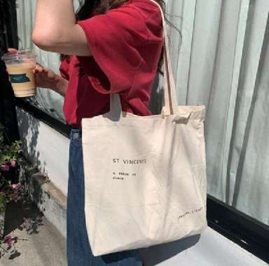 Tas Sholder Canvas BAG VINCENT Aesthetic Simple Kanvas 1122-103