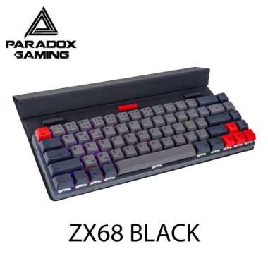 PARADOX GAMING GHOST ZX68 RGB BT Gaming Keyboard Wireless Black (Brownswitch)